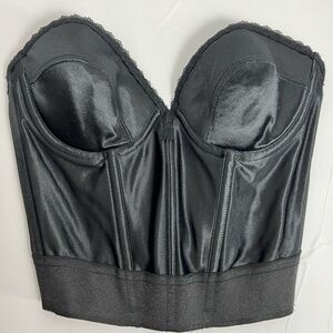 Vintage Victoria’s Secret Strapless Corset Bra Black Sz 34B